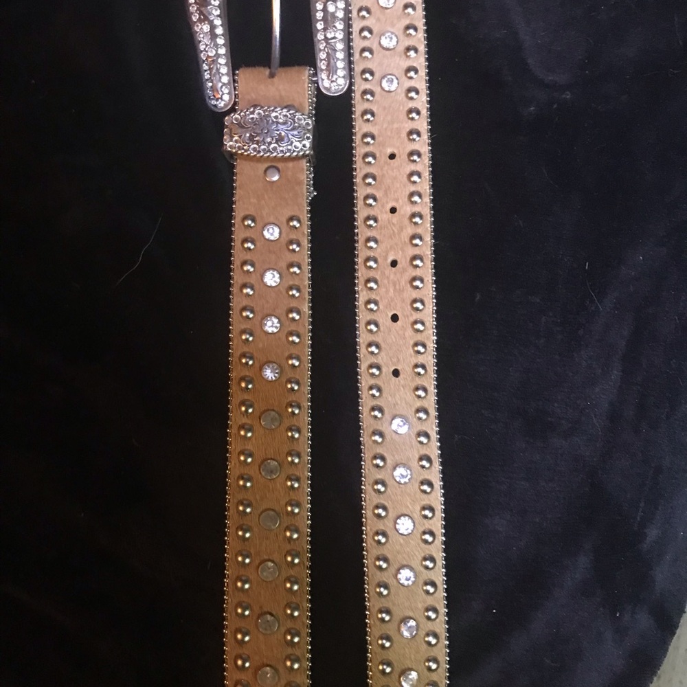 Studded Tan Belt